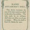 Bladed anti-aircraft shell.