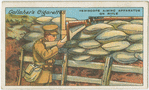 Periscope aiming apparatus on rifle.