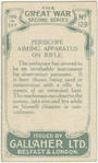 Periscope aiming apparatus on rifle.