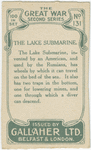 The lake submarine.