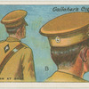 Badges worn at back.