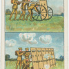 Wheeled infantry shields.
