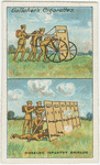 Wheeled infantry shields.