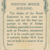 Pontoon bridge building.