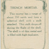 Trench mortar.