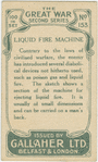 Liquid fire machine.