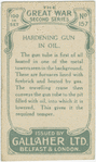 Hardening gun in oil.
