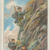 Alpine regiment scaling a cliff.