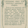 Listening post for hostile aircraft (Paris).