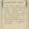 Barbed wire "spider".