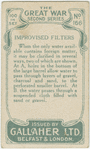 Improvised filters.