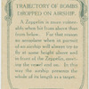 Trajectory of bombs dropped on airship.