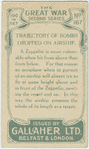 Trajectory of bombs dropped on airship.