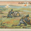 Barrels used for infantry defence.