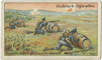 Barrels used for infantry defence.