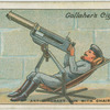 Anti-aircraft gun with chair attached.
