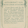 Anti-aircraft gun with chair attached.