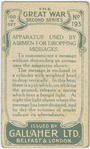 Apparatus used by airment for dropping messages.