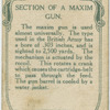 Section of a maxim gun.