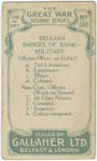 Belgian badges of rank - military.