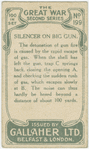 Silencer on big gun.