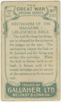 Mechanism of the magazine - Lee Enfield rifle.