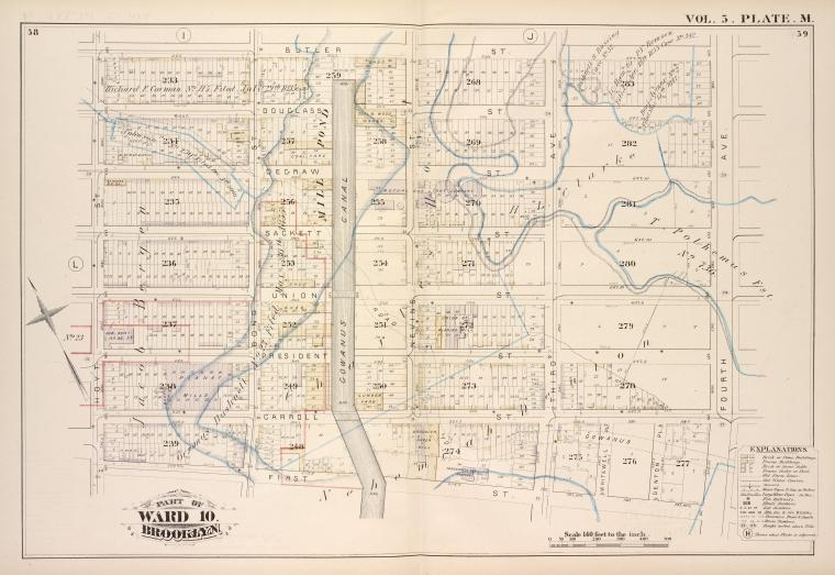 Map bound by Butler St., Fourth Ave., First St., Hoyt St.; Including ...