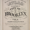 Detailed Estate and Old Farm Line Atlas of The City of Brooklyn. Complete In Six Volumes. Vol. 6. Comprising Wards 13,14,15, 16, 17 & 19. From Official Records, Private Plans and Actual Surveys, Based upon the Plans deposited in the Assessors Office