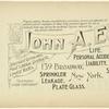John A. Eckert & Co. (Insurance Company, estbl. 1885)