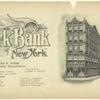 The National Park Bank of New York; Riker's Drug Store.