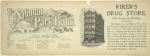 The National Park Bank of New York; Riker's Drug Store.