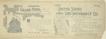 Grand Hotel (Broadway & 31st St.); United States Life Insurance Co. in the City of New York.