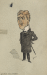 Caricature of George Alexander