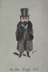 Caricature of Richard D'Oyly Carte