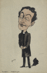 Caricature of Sir Johnston Forbes-Robertson