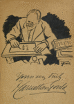 Caricature of Sir Francis Carruthers Gould