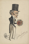 Caricature of Gilbert Hare