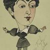 Caricature of Fanny (Fannie) Leslie