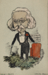 Caricature of Sir August Manns