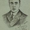 Autographed caricature of George Robey
