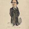 Autographed caricature of J. L. Toole