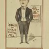 Autographed caricature of Fred Terry