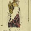 Autographed caricature of Ellaline Terriss