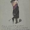 Autographed caricature of Hermann Vezin