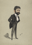 Caricature of W. S. Gilbert