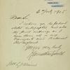 Letter from Sir Francis Carruthers Gould.