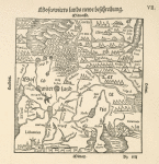 Karta Rossii Seb. Miunstera iz ego Kosmografii 1544g. Tekst str,6