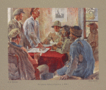 A.V. Moravov. Zasedanie Komiteta Bednoty v 1918                     
                                                                                                  
               g.