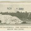 A cotton-field in Southern California, the Imperial Valley, which lies 120 feet below sea level