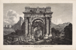 Vue de l'arc de Triomphe, Appele Porta-Aurea.